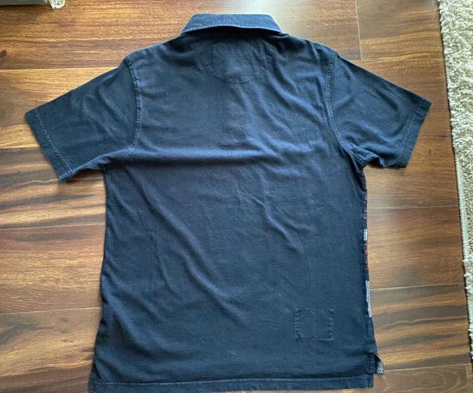 Zoo York Men's Black Graphic Short Sleeve Polo  Shirt Size L - Image 2 of 4