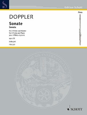 Sonata op. 25 2 flutes and piano Albert Franz Doppler Schott Musi