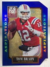 Tom Brady 2013 Panini Elite Aspirations BLUE Die-Cut Parallel #d 4/88 - PATRIOTS