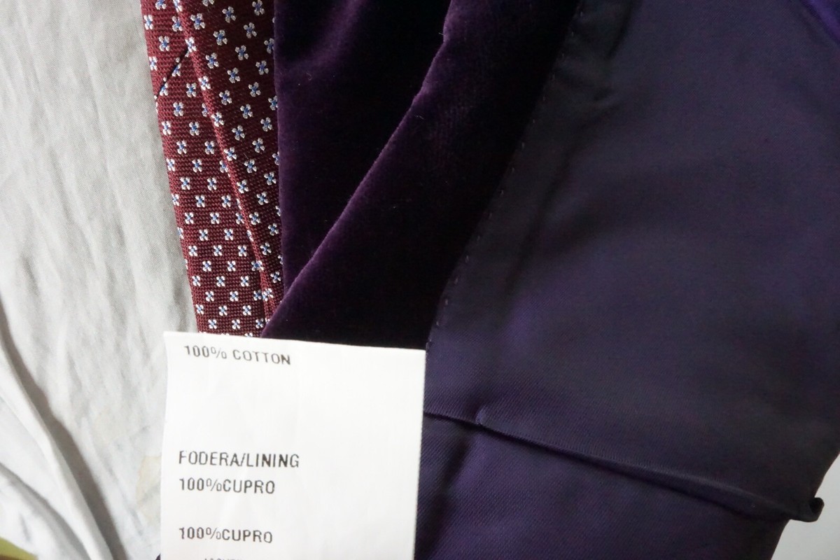 Ralph Lauren Purple Label RLPL Purple Velvet Kent Shawl