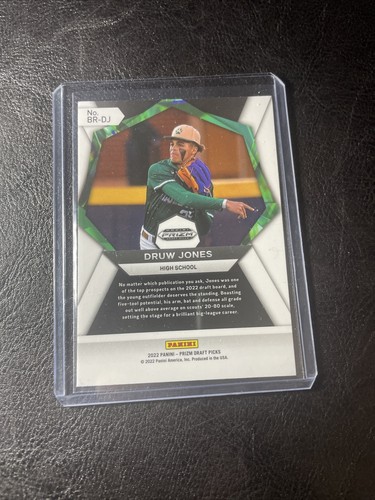 2022 PANINI PRIZM DRAFT PICKS BRILLIANCE ROOKIE DRUW JONES DIAMONDBACKS #BR-DJ - Picture 2 of 2