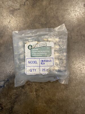 (Lot Of 25) Compression Fittings Model CM-RGBS25-BNC NEW