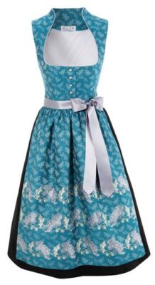 B-Ware / 2. Wahl - Dirndl midi 63cm Rauhenlechsberg petrol schwarz Hannah Collec