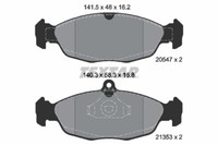Textar 2054701 Bremsbelagsatz, Scheibenbremse FüR Chevrolet, Daewoo, Fso, Holden