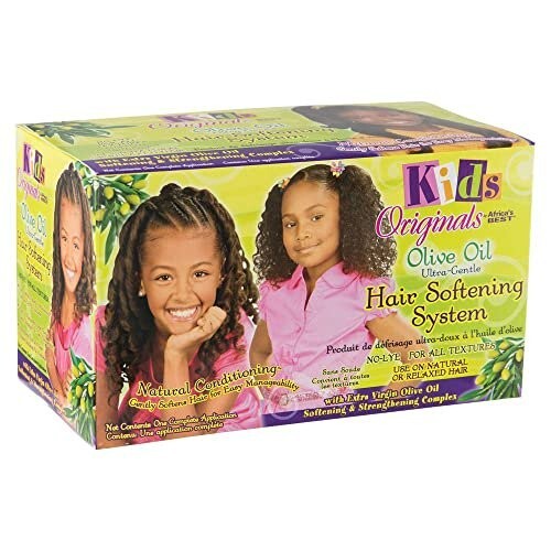 Kit Sistema Suavizante Cabello Ultra Suave Aceite de Oliva Originales Africa's Best Kids