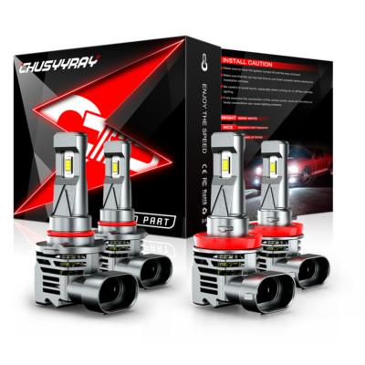 9005 H11 LED Headlight Bulbs Kit 6000K High Low Beam for Honda Accord 2008-2018
