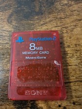 Official OEM Sony Playstation 2 PS2 Memory Card 8MB Magic Gate AUTHENTIC