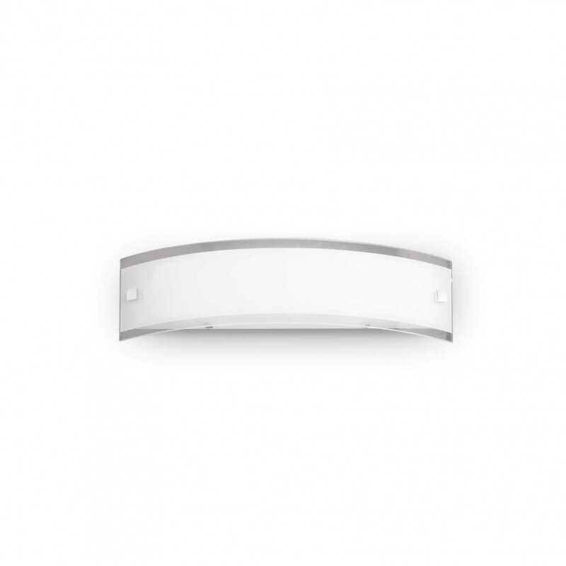 LAMPADA PARETE APPLIQUE Ideal Lux DENIS AP1 SMALL VETRO CURVO SATINATO