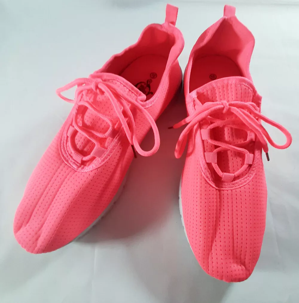 Hot pink hotsell sneakers for women