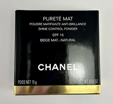 New! CHANEL Purete Mat Shine Control Powder BEIGE MAT Natural 147.616