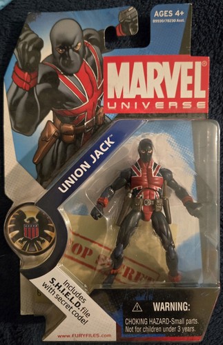 Union Jack Marvel Universe Series 1 #026 3.75 Hasbro 2008 Sealed New in Box