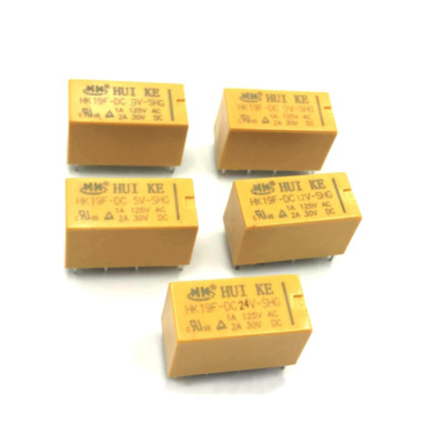 Relés HUI KE 12VDC – Paquete De 10 Unidades, 8 Pines, 1A 125VAC, Ideal Para Proyectos Eléctricos