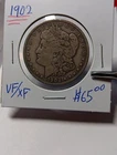 👉1902 Morgan Dollar Silver Dollar $1 Vf/ Xf Choice