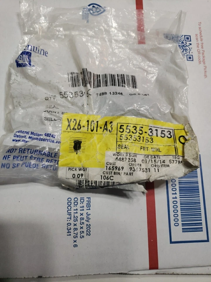 NUEVO 2004-2007 Saturn Ion 2,0 L L L4 sello, eje de transmisión Frt Whl GM 55353153 Foto 3 de 3