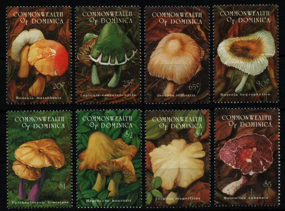 Dominica 1994 - Mi-Nr. 1824-1831 ** - MNH - Pilze / Mushrooms - Bild 1 von 1
