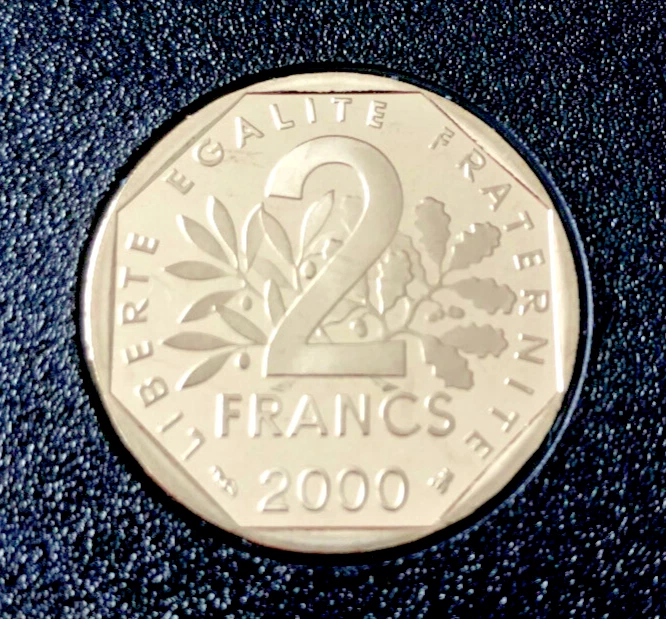 2 FRANCS 2000 SEMEUSE FDC SORTIE DU COFFRET BE - Photo 1/1