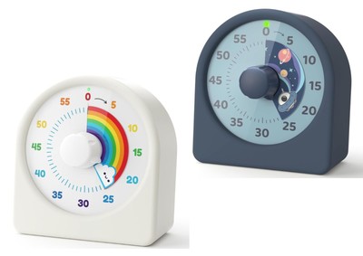 Visueller Timer 60 Minuten Countdown-Timer Leise m Silikongehäuse Pausenfunktion