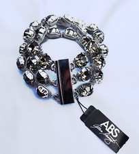 NEW ABS RHINESTONE CUFF BRACELET WITH MAGNETI...