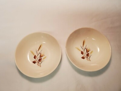Vintage Taylor Smith Taylor Ever Yours Autumn Harvest Fruit Dessert Bowls 2