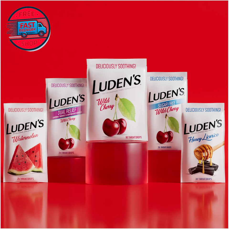 Ludens Soothing Throat Drops, Green Apple, 25 Ct (Pack of 1) eBay