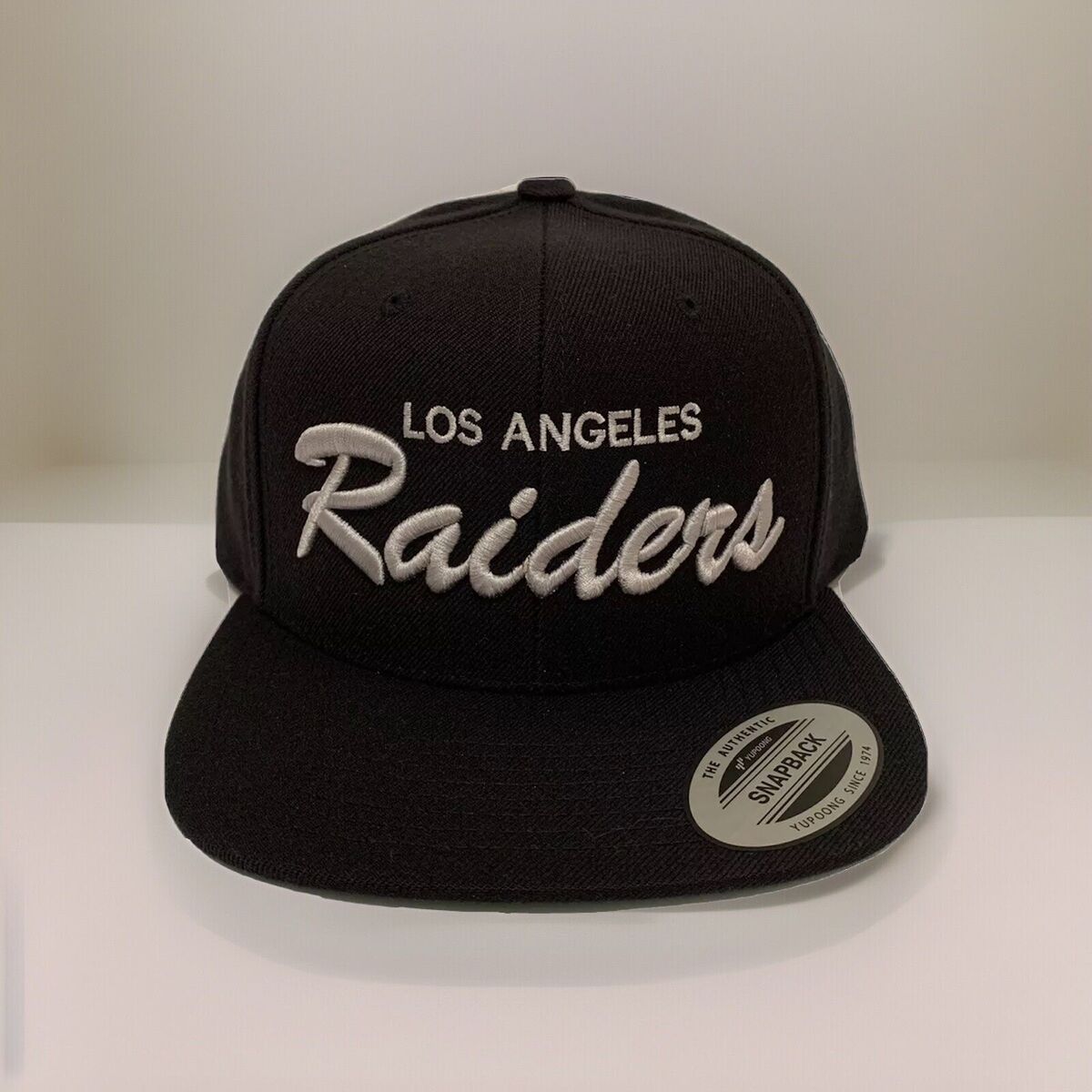 Los Angeles LA Raiders Snapback Cap Hat Black & Silver with Los Angeles LA Raiders Snapback Cap Hat Black & Silver with