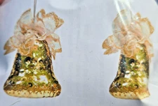 Mary Maxim Mac Enterprises LACY BELL Make 4 Sequin Bead Christmas Ornament KIT
