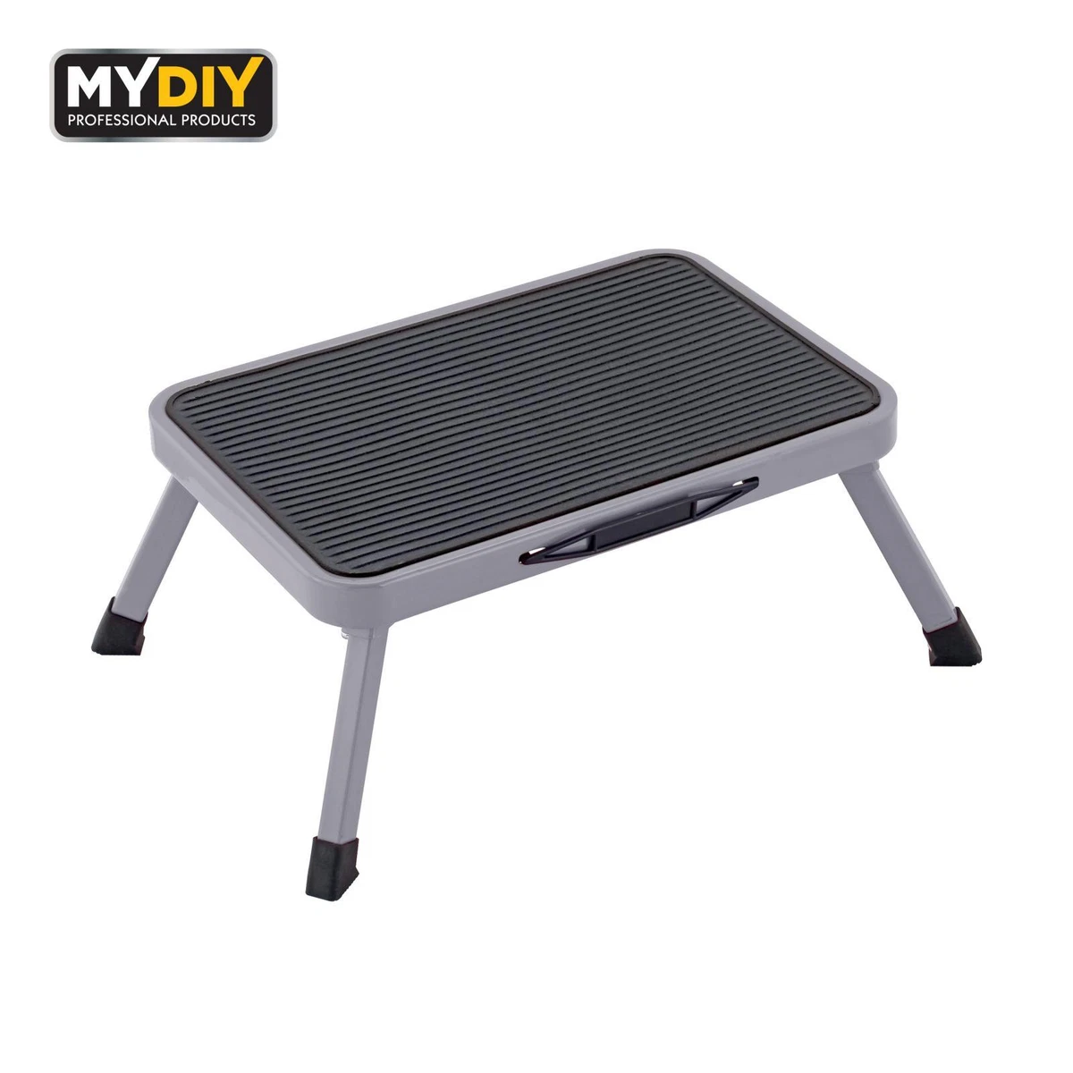Metal Folding Step Stool Anti Slip One Step Collapsible Steel Kitchen Ladder