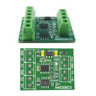 RS485 Temperature Sensors Module -55-125�� DS18B20 Sensors For PLC Expansion