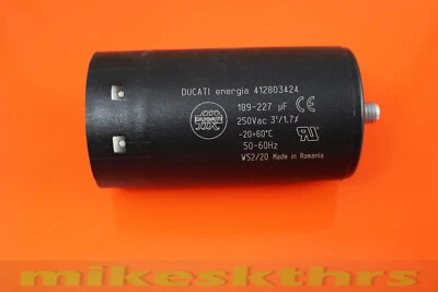 200µF D Anlaufkondensator Startkondensator 189 - 227µF 250V Ducati 412803424