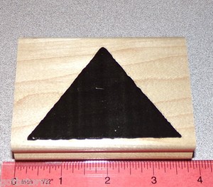 Triangle Solid Rubber Stamp Background Wavy Edge Stampin Up The Shape Of Things Ebay