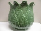 Williamsburg MEADOW FLOWERS  Andrea by Sadek 5 1/4" tall and 5 1/4" across GREEN — photo 5