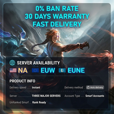 #ad League of Legends Smurf Level 30 Unranked Handleveled READ DESCRIPTION $49.99