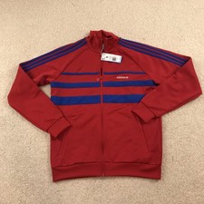 Adidas Originals Adicolor The First Track Jacket Mens Medium New Red IX9623