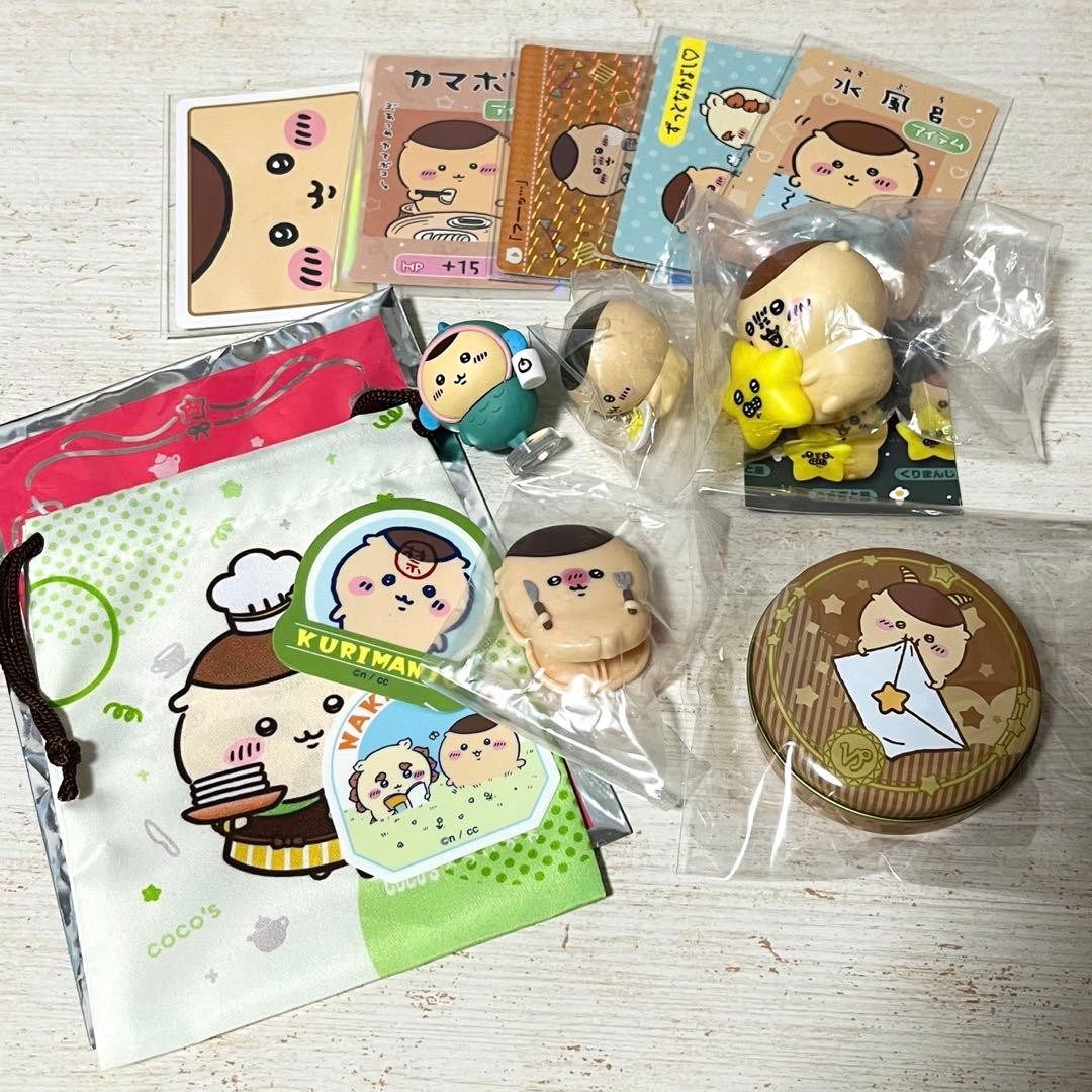 Chiikawa Kurimanju Set Figurine Card Sticker Bundle Authentic Collectible