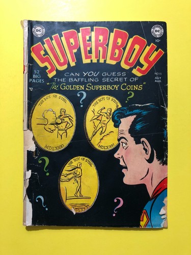 1951 SUPERBOY #15 DC COMICS LOW GRADE
