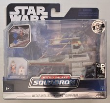 STAR WARS MICRO GALAXY SQUADRON WEDGE ANTILLE'S X-WING  DAMAGED  1 OF 15 000