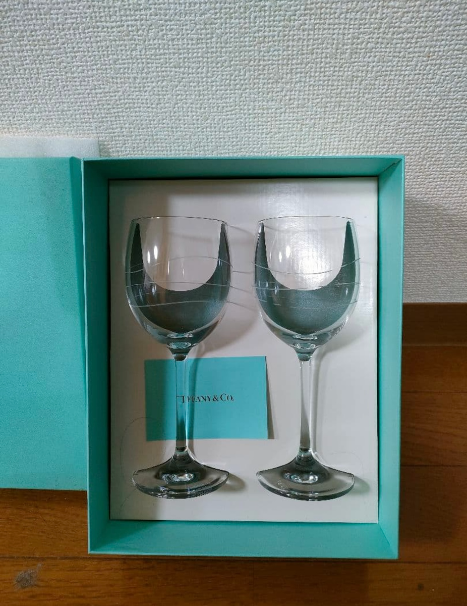 Tiffany & Co Tiffany Cadenz Wine glasses with Box crystal | eBay