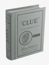 Clue Vintage Bookshelf Edition Deluxe Board Game – Used, Missing Pieces