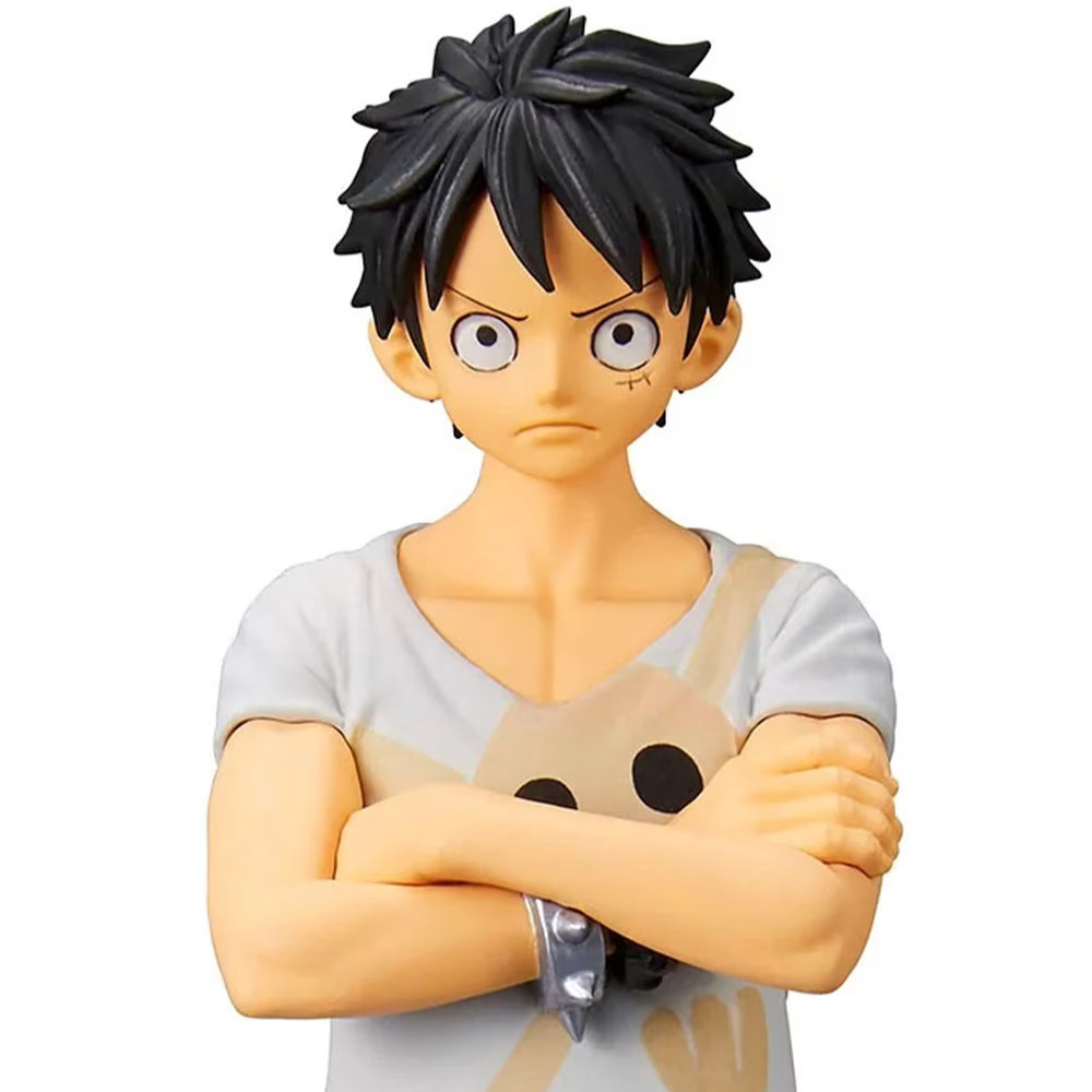 Figurine Monkey D. Luffy de collection One Piece Film Red Grandline Men finitions premium