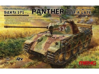 Meng Modell - German Medium Tank Sd.Kfz.171 Panther Ausf. A late, 1/35, TS-035