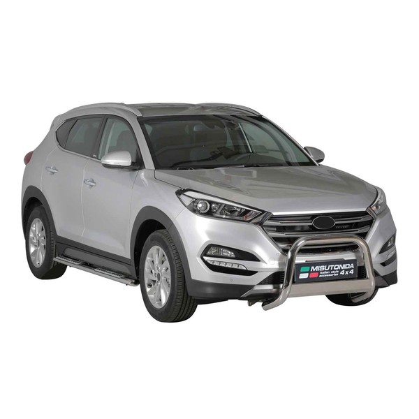 Edelstahl Seitenschweller Schwellerrohre FüR Hyundai Tucson 2015-2018 Silber-image