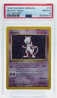Pokemon 1st Edition Mewtwo Holo Base Set German 10/102 PSA 8 NM-MT TCG
