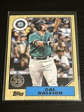 2022 Topps #T87-72 Cal Raleigh 1987 Topps Baseball 35th Anniversary RC