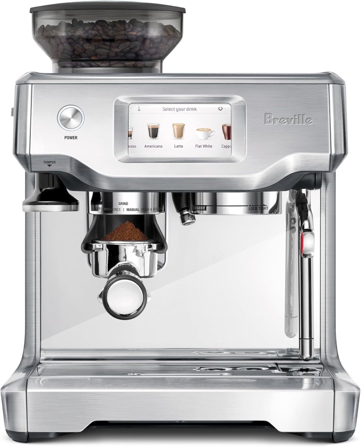 Breville Barista Touch Espresso Machine BES880BSS, Brushed S