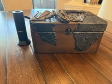 Handcrafted Dragon Embellished Drink Smoker Box + Gourmia Precision Smoker