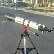 Meezaa Refractor Telescope Altazimuth Mount Kit with Eyepieces, Barlow, Bags
