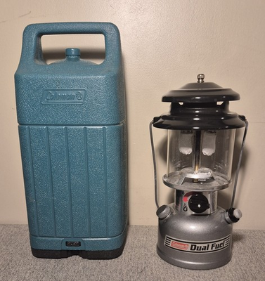 #ad Coleman Model 285 700T Dual Fuel 2 Mantle Lantern With Case $58.45