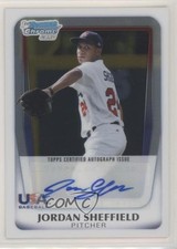 2011 Bowman Draft Chrome USA 16U National Team Jordan Sheffield #AA-JS Auto 1u6