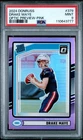 2024 Panini Donruss Rated Rookie Drake Maye #379 Optic Preview Pink Prizm PSA 9