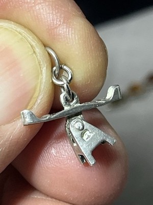 Vintage Sterling Silver Articulated Teeter Totter Seesaw Charm 